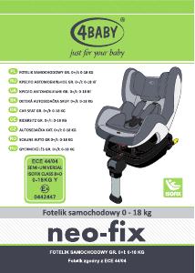 Bruksanvisning 4Baby Neo-fix Bilbarnstol