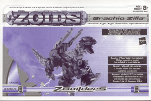 Handleiding Hasbro Zoids Brachio Zilla