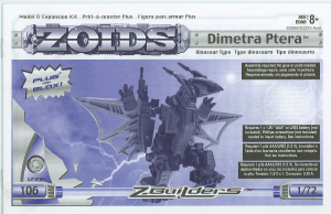 Handleiding Hasbro Zoids Dimetra Ptera