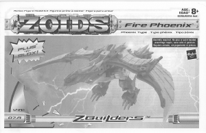 Handleiding Hasbro Zoids Fire Phoenix