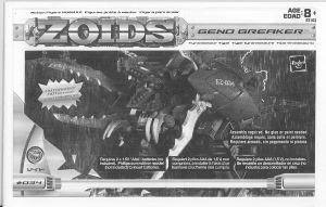 Manual de uso Hasbro Zoids Geno Breaker