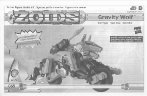 Handleiding Hasbro Zoids Gravity Wolf