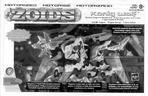 Handleiding Hasbro Zoids Konig Wolf