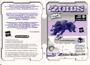 Handleiding Hasbro Zoids Leoblaze