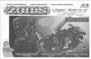 Handleiding Hasbro Zoids Liger Zero X