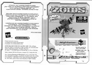 Manual de uso Hasbro Zoids Nightwise