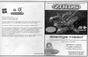 Handleiding Hasbro Zoids Sledge Head