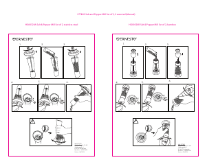 Manual Ernesto IAN 277803 Pepper and Salt Mill
