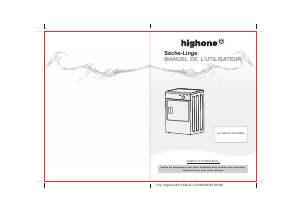 Mode d’emploi High One SL 6 EM GC Sèche-linge