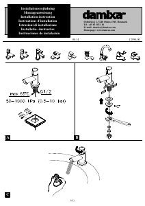 Bedienungsanleitung Damixa 3583000 Wasserhahn