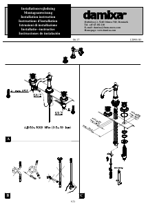 사용 설명서 Damixa 3707800 수도꼭지