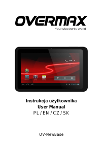 Manuál Overmax NewBase Tablet