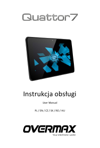 Manual Overmax Quattor 7 Tabletă
