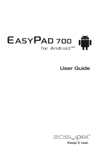 Bedienungsanleitung Easypix EasyPad 700 Tablet