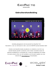 Bedienungsanleitung Easypix EasyPad 710 Tablet