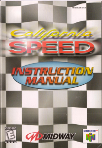 Bruksanvisning Nintendo N64 California Speed