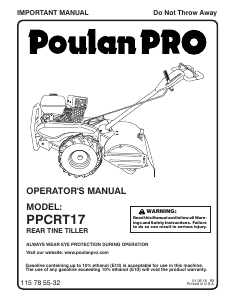 Manual Poulan PPCRT17 Cultivator