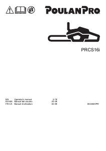 Manual Poulan PRCS16i Chainsaw