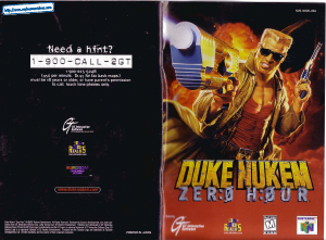 Handleiding Nintendo N64 Duke Nukem - Zero Hour