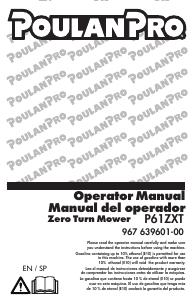Manual Poulan P61ZXT Lawn Mower
