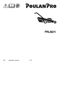 Manual Poulan PRLM21i Lawn Mower