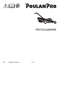 Manual Poulan PR174Y22RHPE Lawn Mower