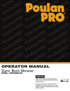 Manual Poulan P54ZX Lawn Mower