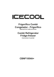 Handleiding Icecool CBNF1854A+ Koel-vries combinatie