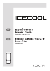 Handleiding Icecool ICCOM373A++ Koel-vries combinatie