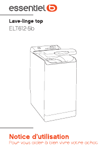 Mode d’emploi Essentiel B ELT 612-5b Lave-linge