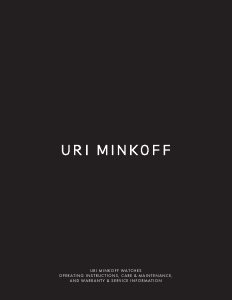 Manual Uri Minkoff Griffith Watch