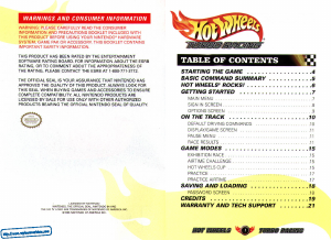 Bruksanvisning Nintendo N64 Hot Wheels - Turbo Racing