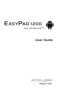 Bedienungsanleitung Easypix EasyPad 1200 Tablet
