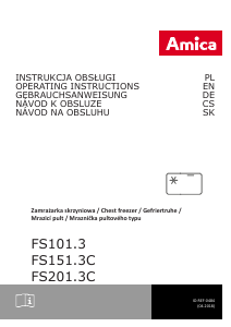 Instrukcja Amica FS101.3 Zamrażarka