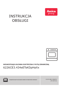 Instrukcja Amica 6226CE3.434TsKDpHa(Xx) Kuchnia