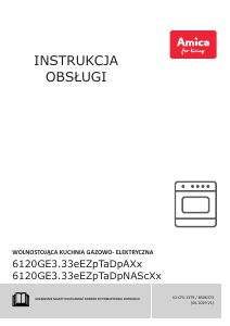 Instrukcja Amica 6120GE3.33ZpTaDpA(Xx) Kuchnia