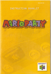 Bruksanvisning Nintendo N64 Mario Party