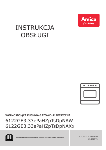 Instrukcja Amica 6123GE3.33PaHZpTsDpNA(Xx) Kuchnia
