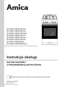 Instrukcja Amica 510GE3.43ZpTaF(W) Kuchnia