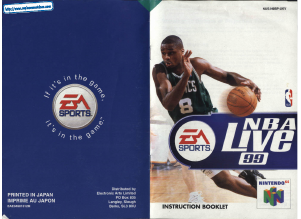 Bruksanvisning Nintendo N64 NBA Live 99