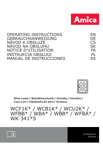 Manual de uso Amica WCB1K54B24.1 Vinoteca