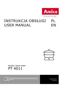Bruksanvisning Amica PT 4011 Ångkokare