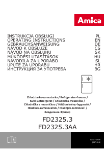 Priročnik Amica FD2325.3 Hladilnik in zamrzovalnik