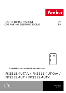 Handleiding Amica FK2515.4UTXAA Koel-vries combinatie