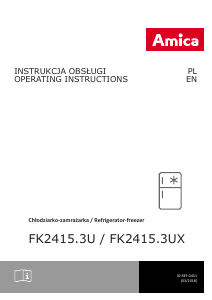 Handleiding Amica FK2415.3UX Koel-vries combinatie