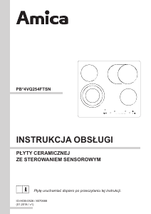 Instrukcja Amica PC6411FTS Płyta do zabudowy