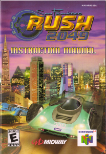 Bruksanvisning Nintendo N64 San Francisco Rush 2049