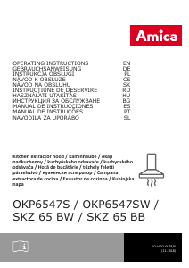 Наръчник Amica OKS 6541 T Аспиратор