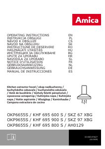 Manual de uso Amica OKP 6655 S Campana extractora