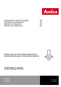 Bruksanvisning Amica OKM 6244 S Köksfläkt